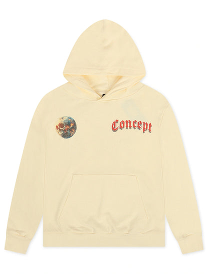 Concept LA Astronaut Hoodie - Cream Wash Denim Exchange
