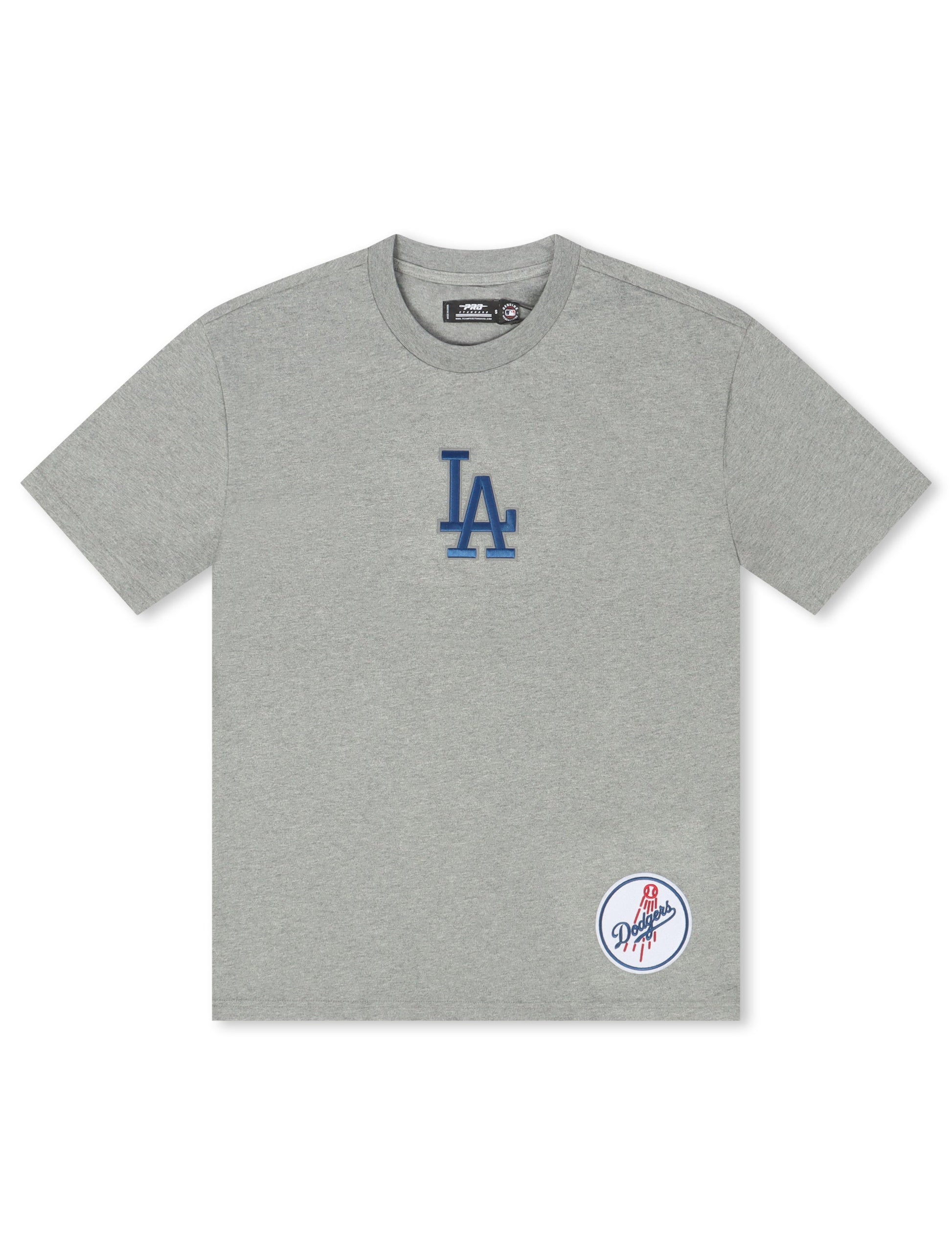 Pro Standard La Dodgers Wingspan Drop Shoulder Tee - Dark Heather Grey Denim Exchange