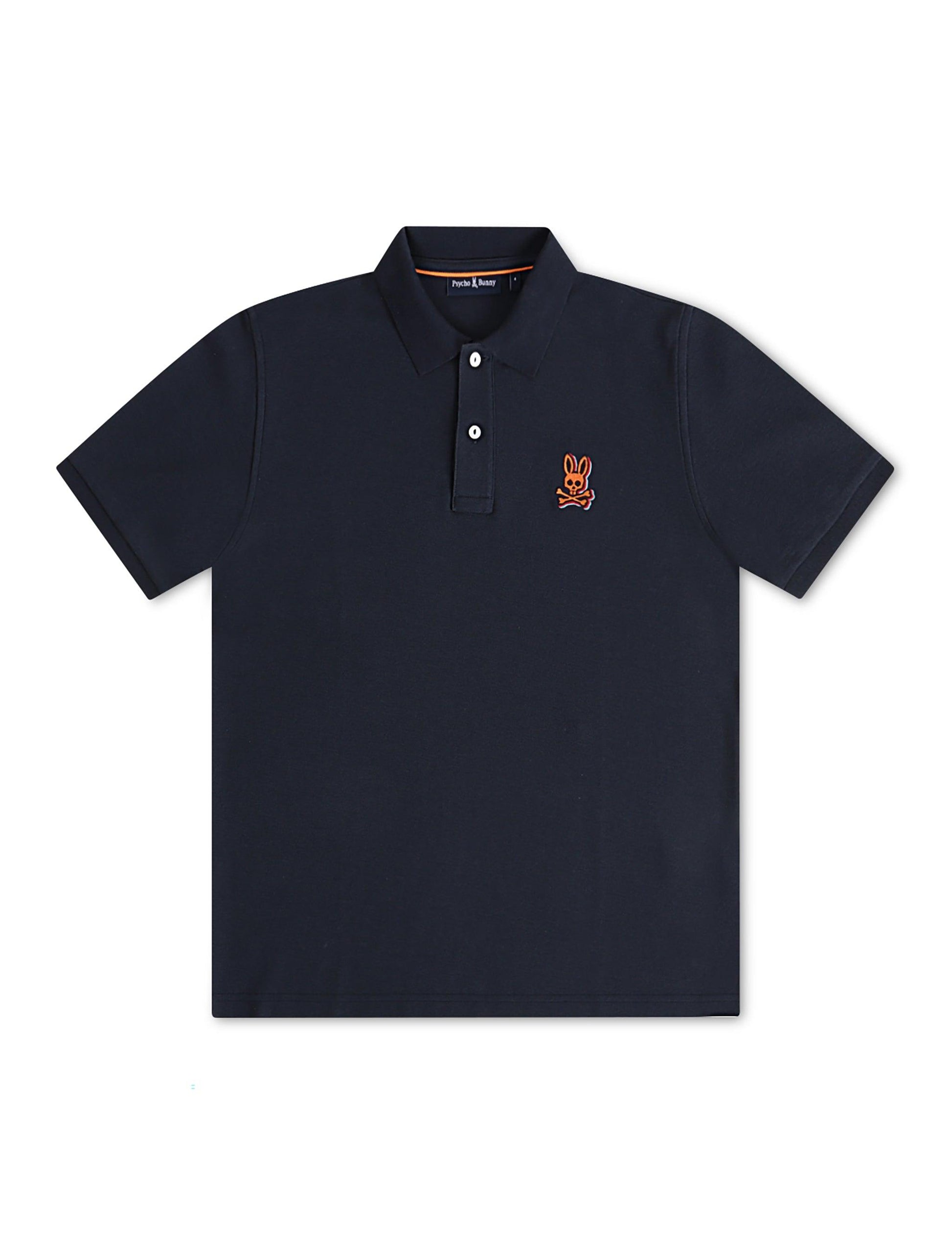 Psycho Bunny Sanderson Pique Polo - Navy Denim Exchange