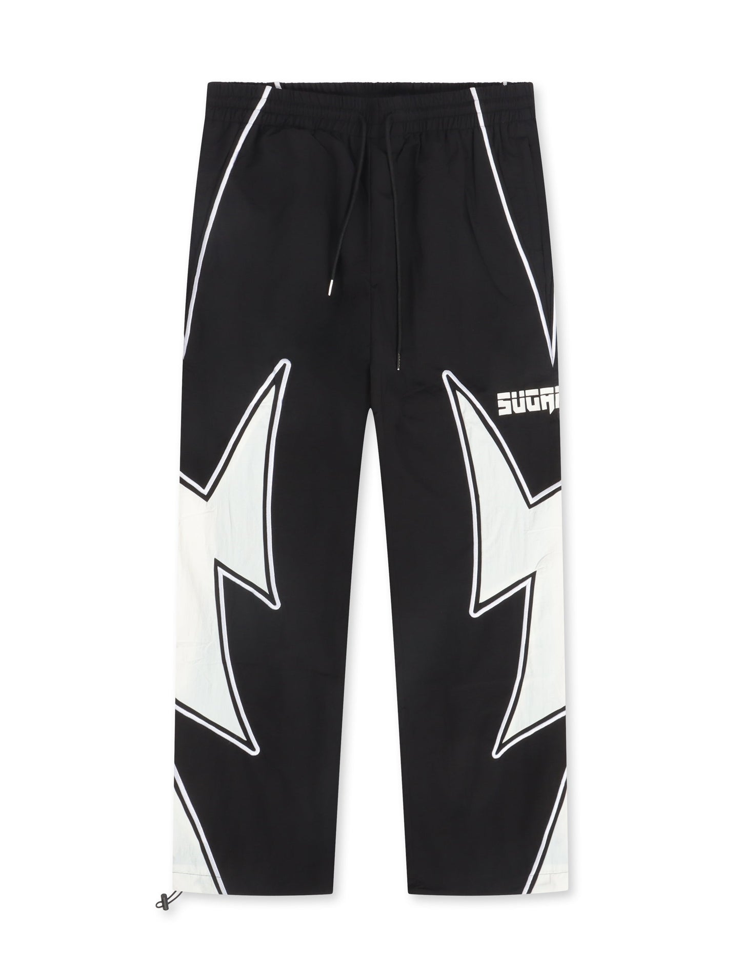 Sugarhill Bolt Windbreaker Pants - Black Denim Exchange