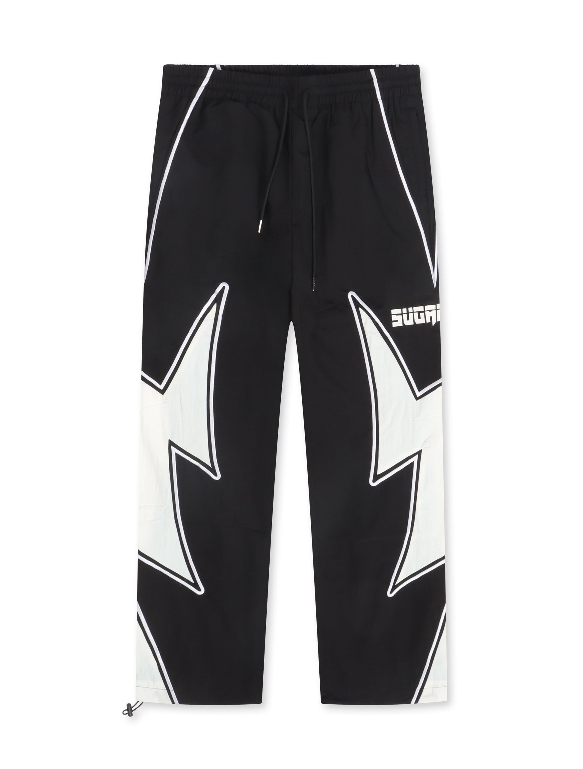 Sugarhill Bolt Windbreaker Pants - Black Denim Exchange