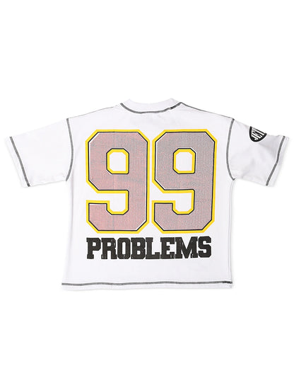 JetLyfe 99 Problems Tee - White Denim Exchange