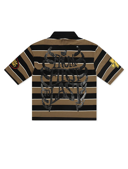 Kleep Winnie Knit Polo - Brown Denim Exchange