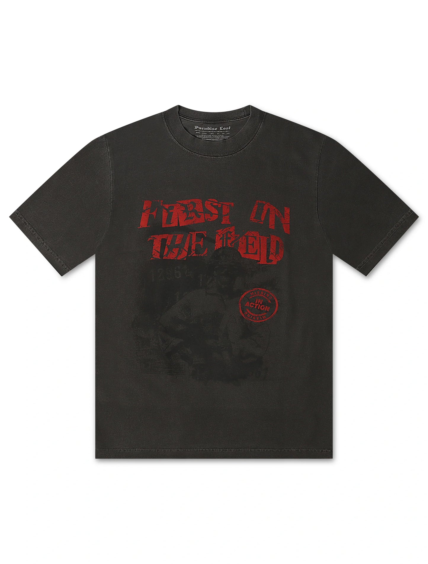 Paradise Lost First on The Field Tee - Vintage Grey Denim Exchange