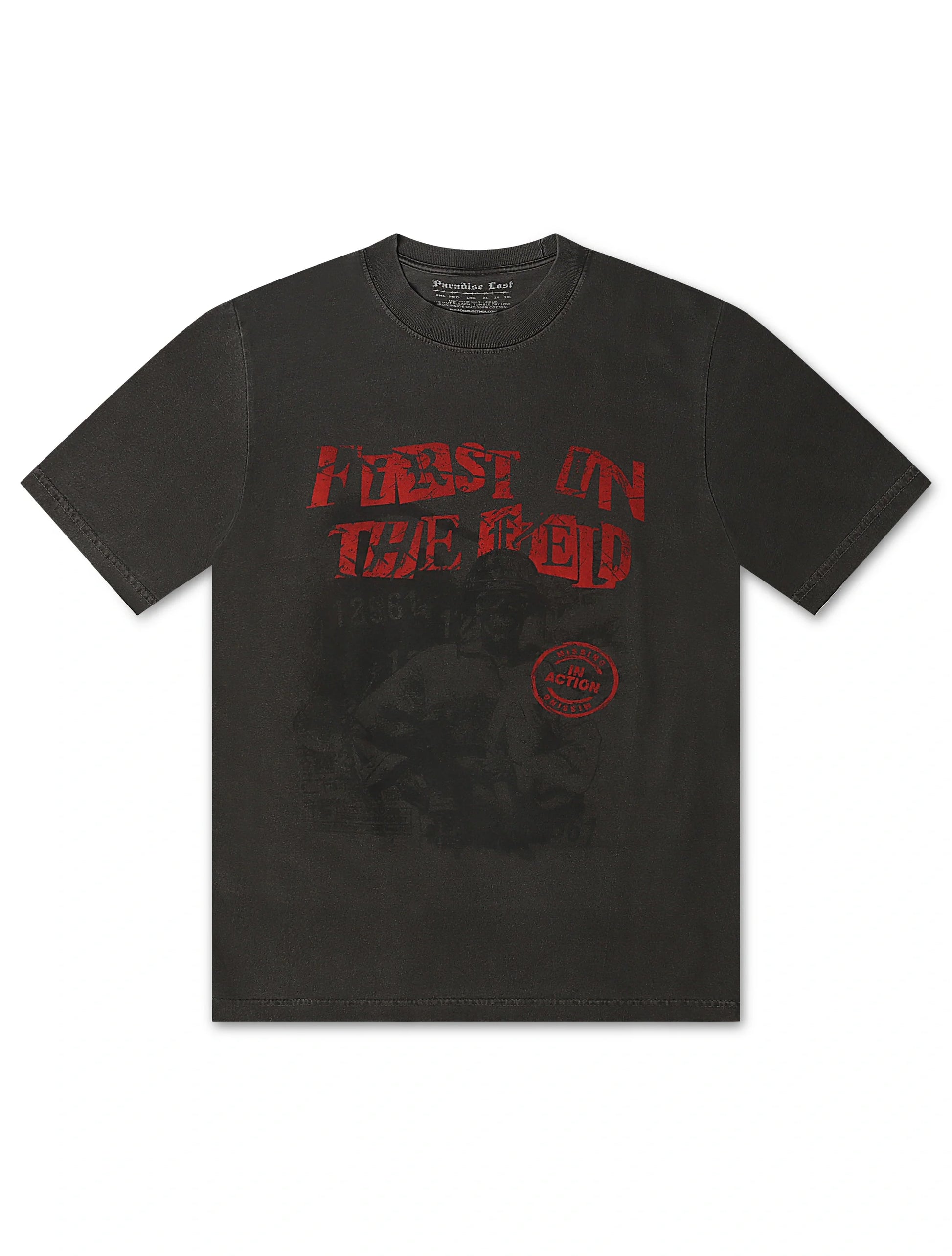 Paradise Lost First on The Field Tee - Vintage Grey Denim Exchange