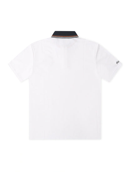 Malbon Fairway Oakwood Polo - White Denim Exchange