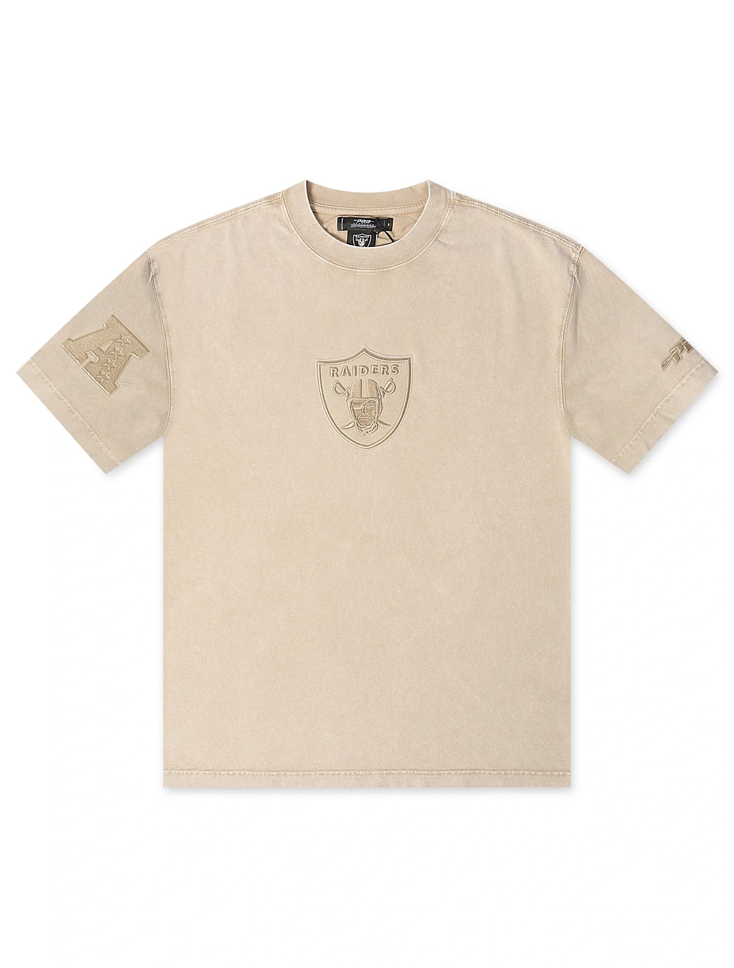 Pro Standard Raiders Logo Tee - Vintage Beige Denim Exchange