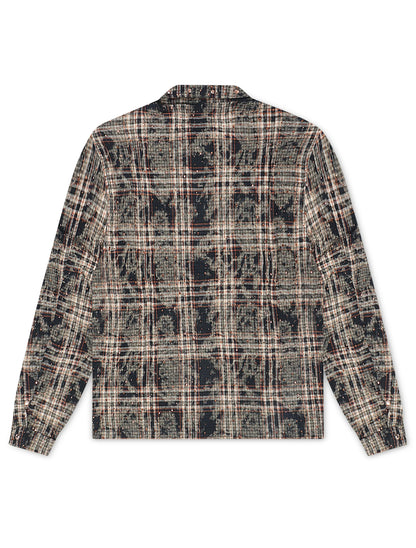 Rebel Denim Rhinestone Flannel - Navy Denim Exchange