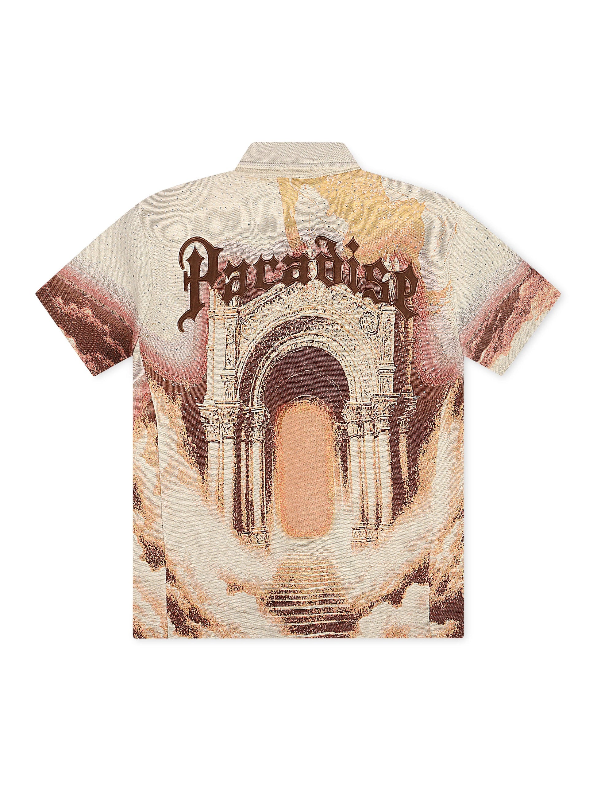 Rebel Minds Paradise Tapestry Button-Up - Khaki Denim Exchange