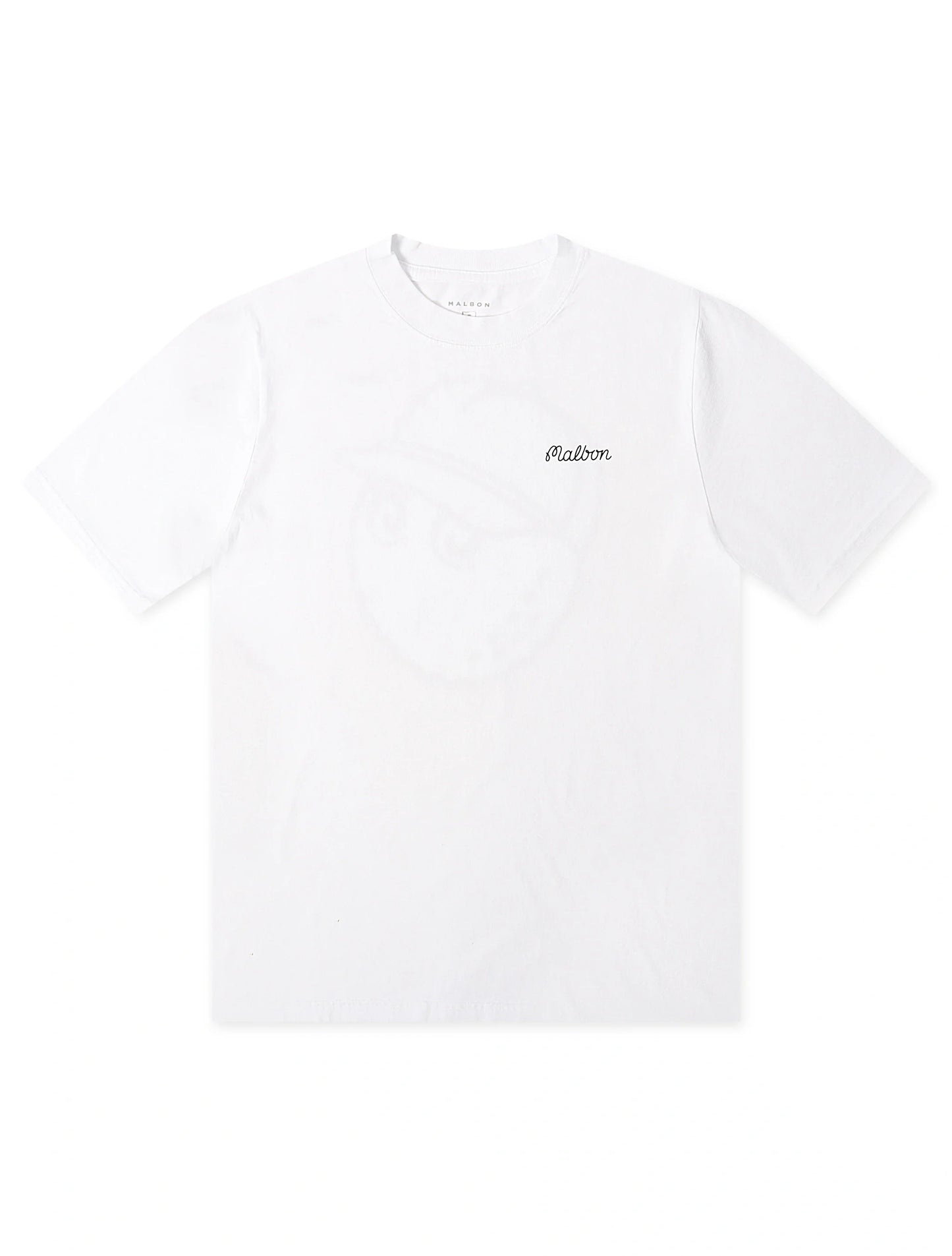 Malbon Bermuda Baldwin Tee - White Denim Exchange