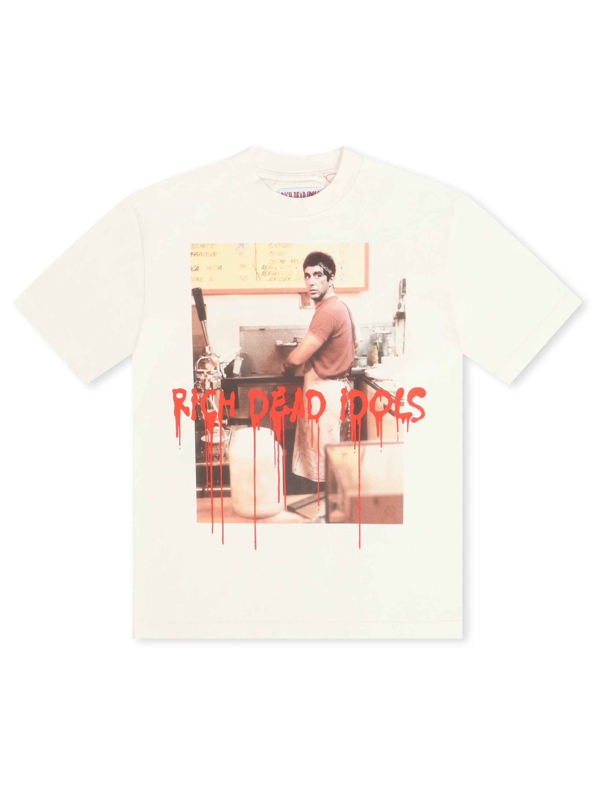 Rich Dead Idols Money Tee - White Denim Exchange