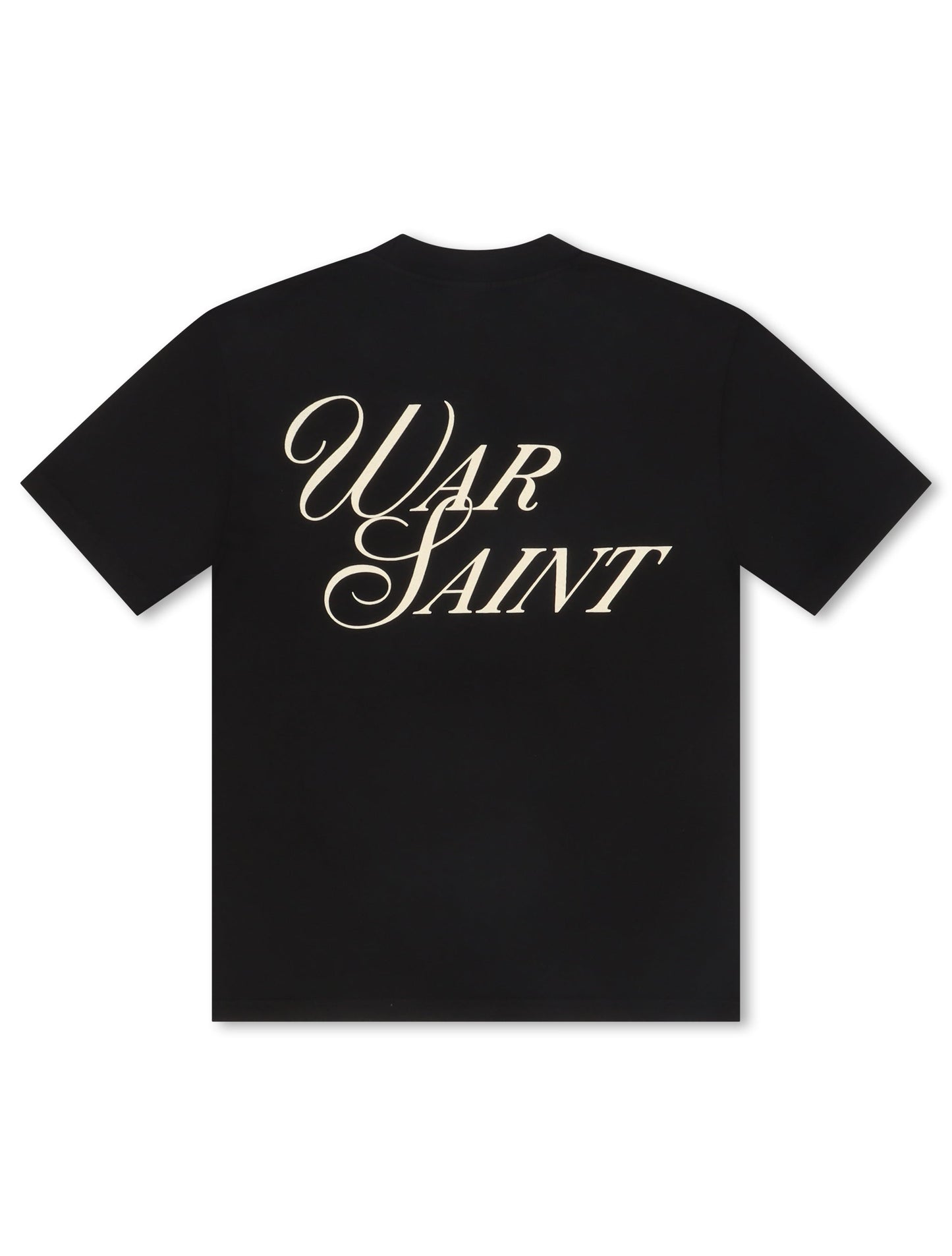 Warsaint Script Statement Tee - Black Denim Exchange