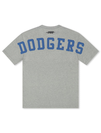 Pro Standard La Dodgers Wingspan Drop Shoulder Tee - Dark Heather Grey Denim Exchange