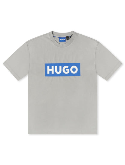 Hugo Nico Tee - Grey/Blue Denim Exchange