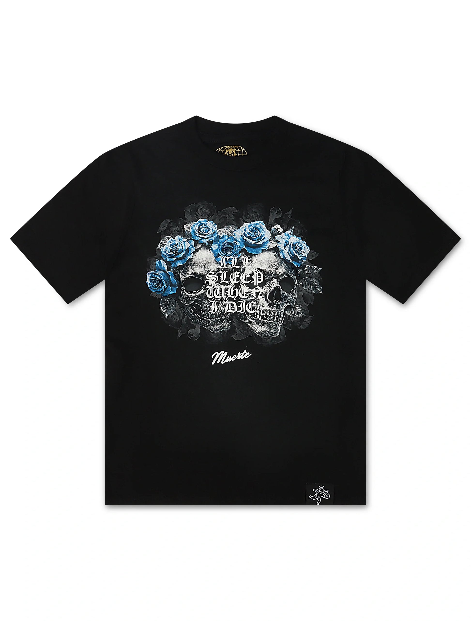 Hasta Muerte Twin Skull Tee - Black Denim Exchange