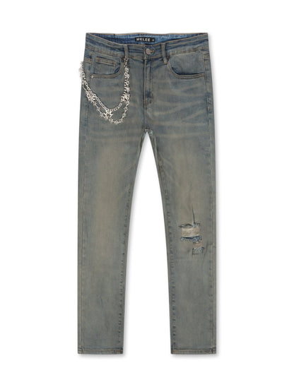 Melee V12 Jean - Blue Oil Wash Denim Exchange