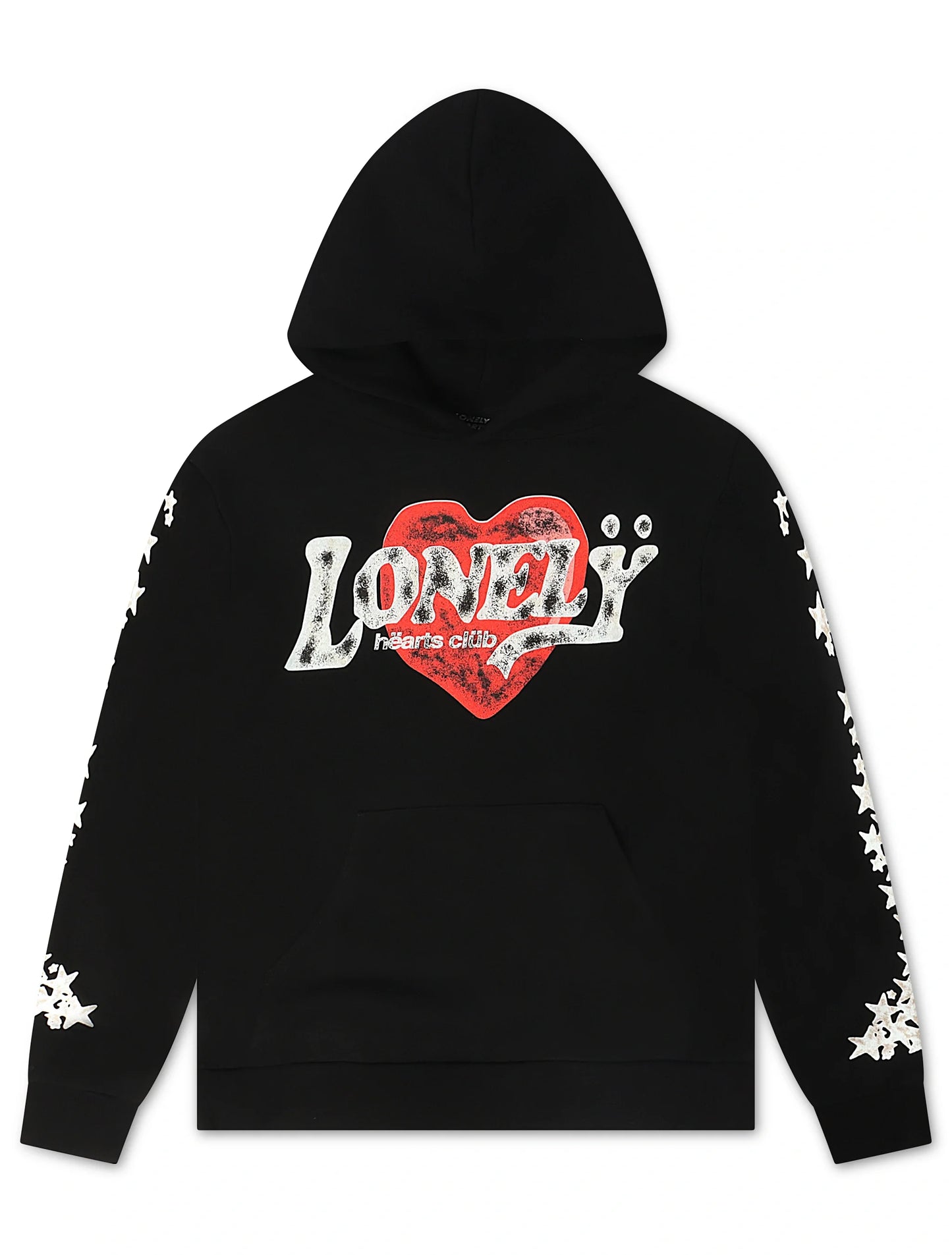 Lonely Hearts Love Me Forever Hoodie - Black Denim Exchange