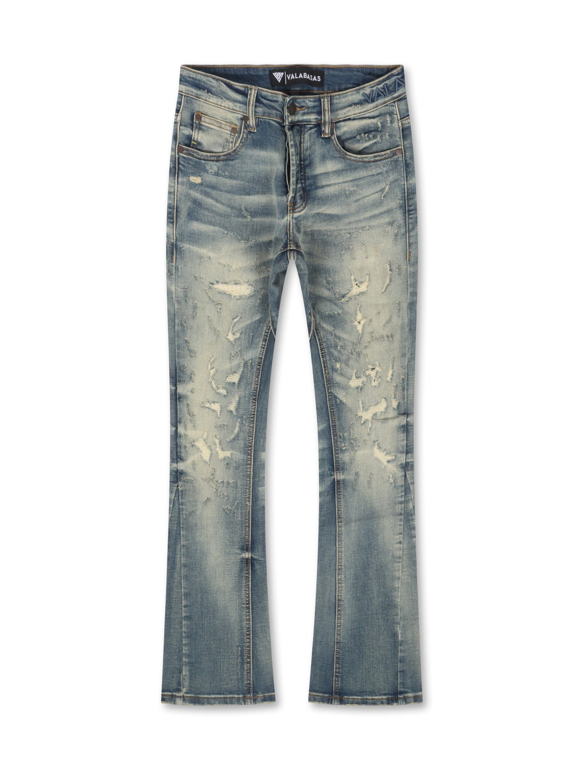 Valabasas Hibet Stacked Jeans - Vintage Blue Denim Exchange