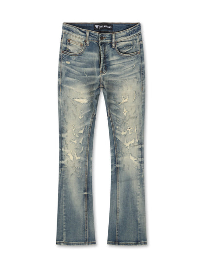 Valabasas Hibet Stacked Jeans - Vintage Blue Denim Exchange