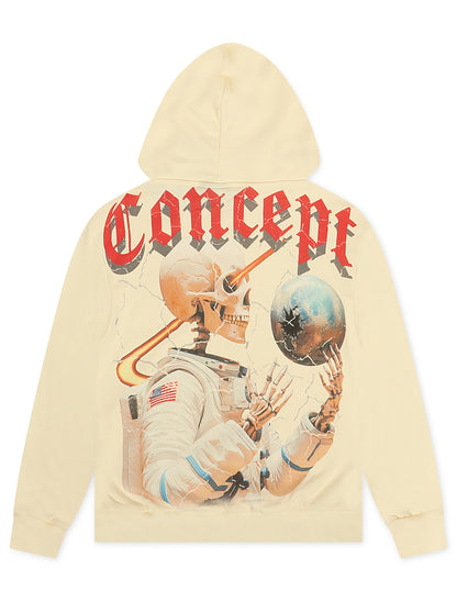Concept LA Astronaut Hoodie - Cream Wash Denim Exchange