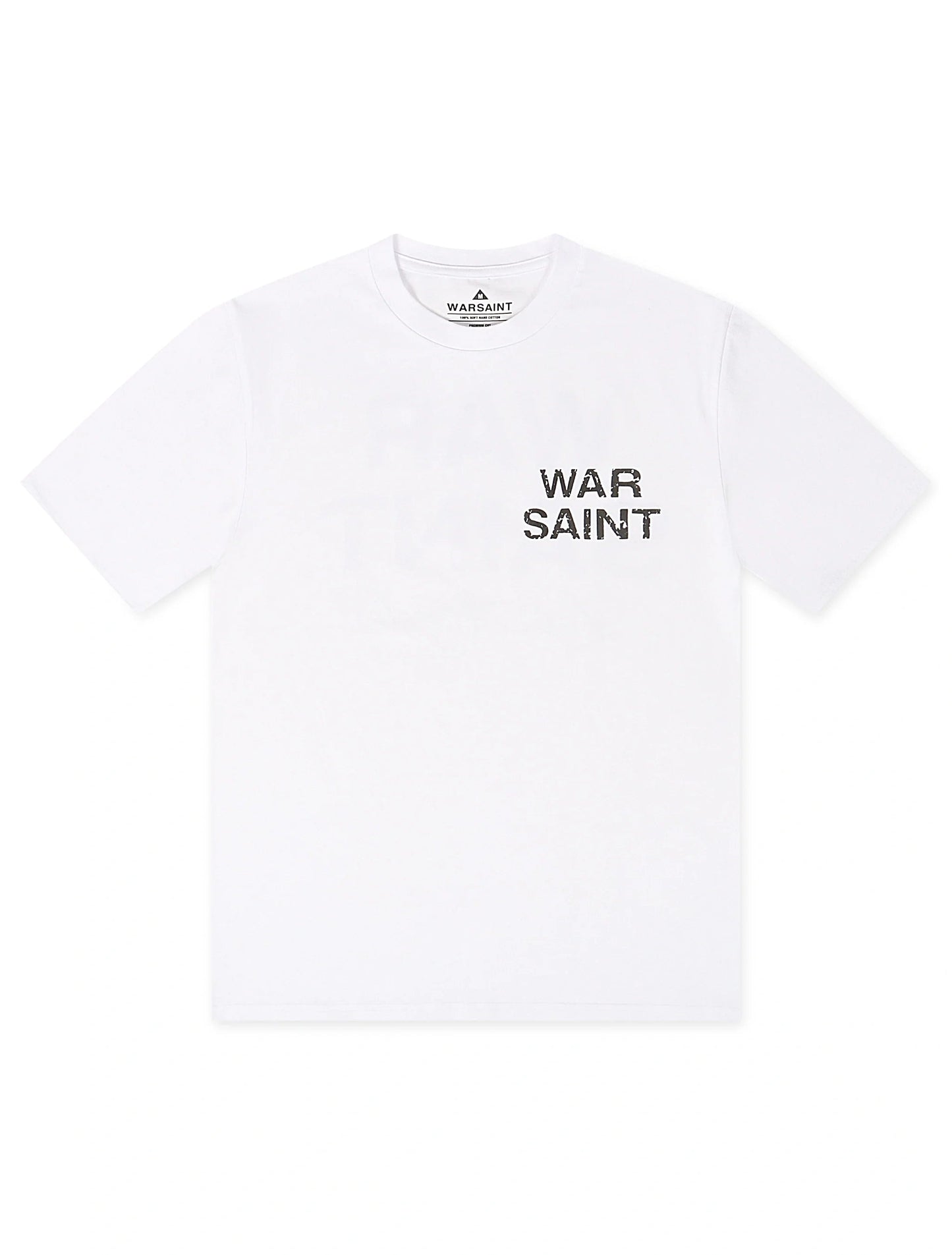 Warsaint LA Script Tee - White/Black Denim Exchange