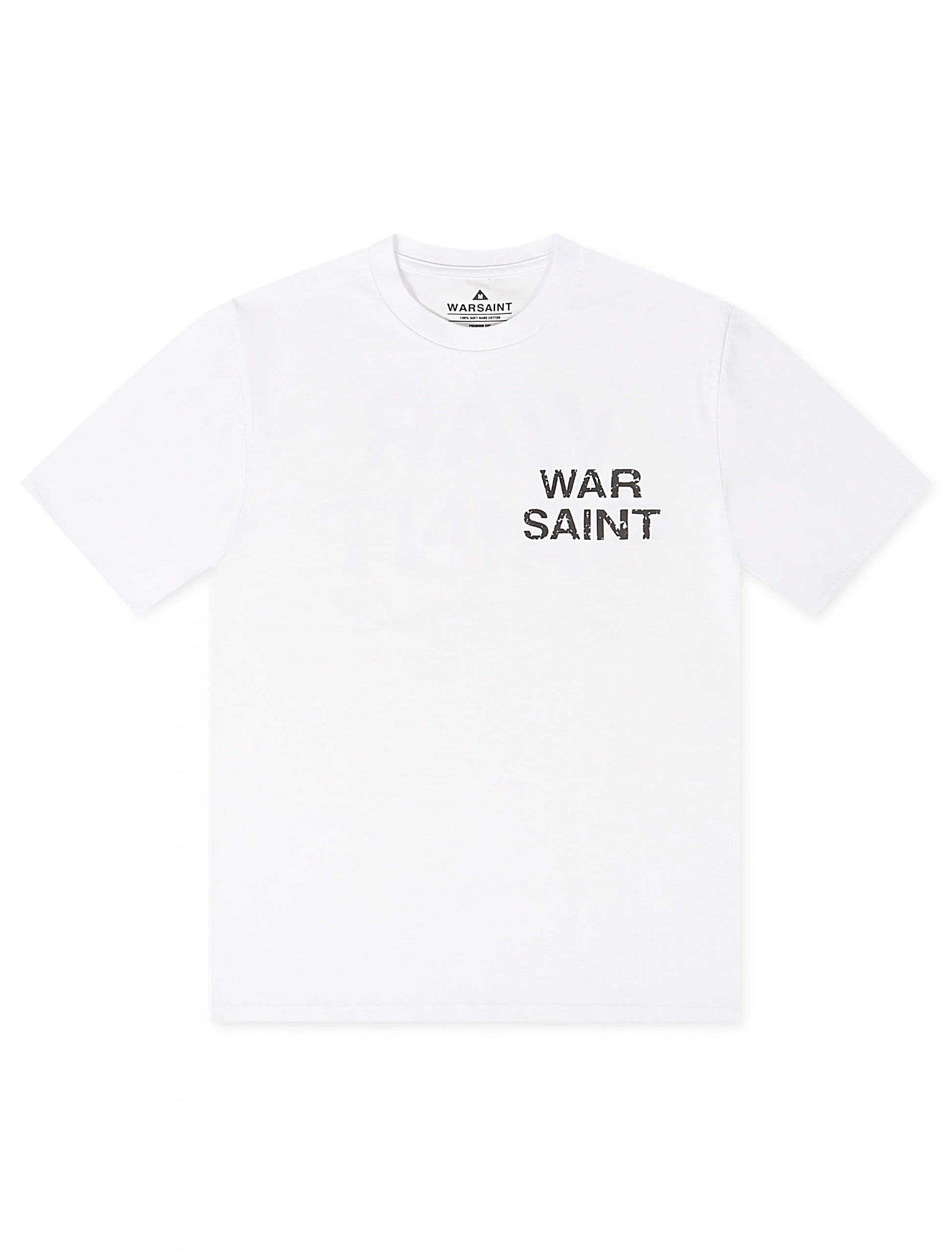 Warsaint LA Script Tee - White/Black Denim Exchange