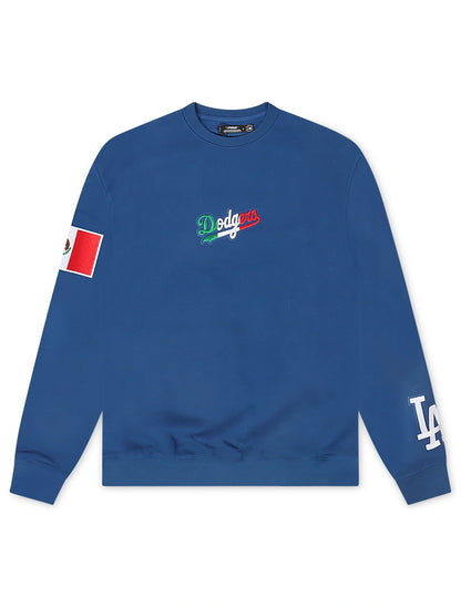 Pro Standard LA Dodgers Mexico Wingspan Crewneck - Blue Denim Exchange