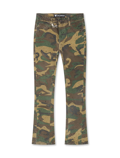Valabasas Recon Stacked Jeans - Foliage Green Denim Exchange
