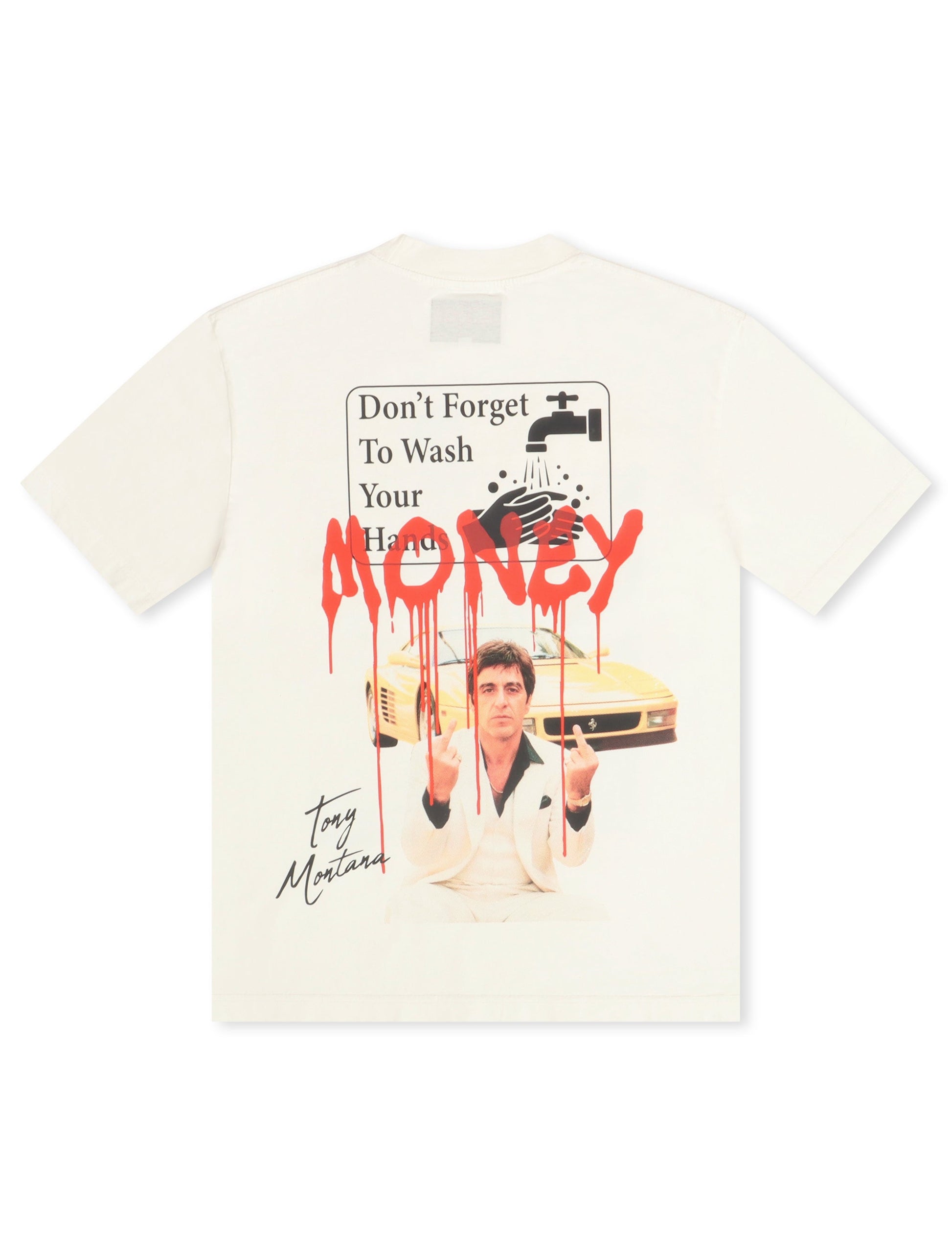 Rich Dead Idols Money Tee - White Denim Exchange