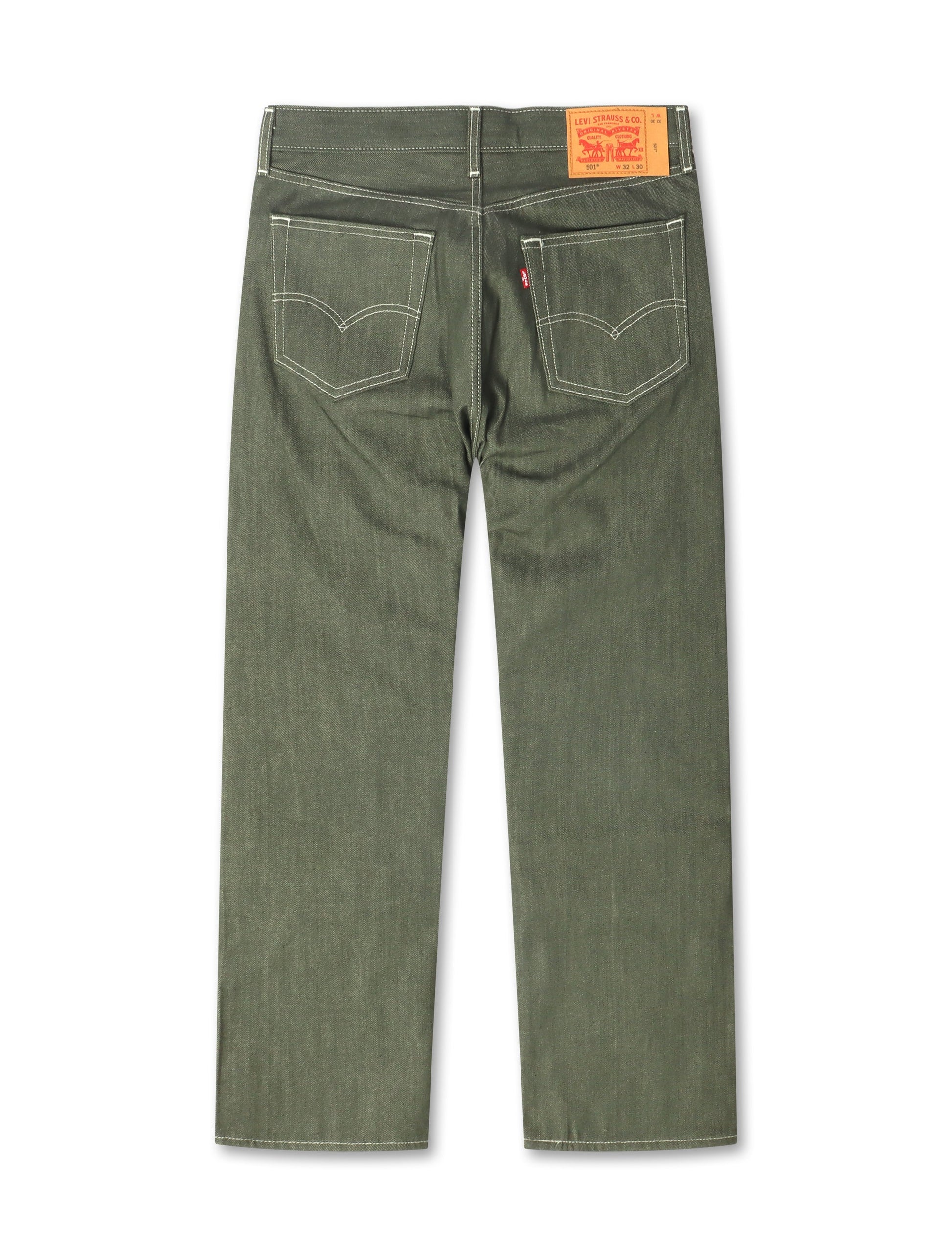 Levis 501™ Original Shrink To Fit Jeans - Green Rigid Denim Exchange