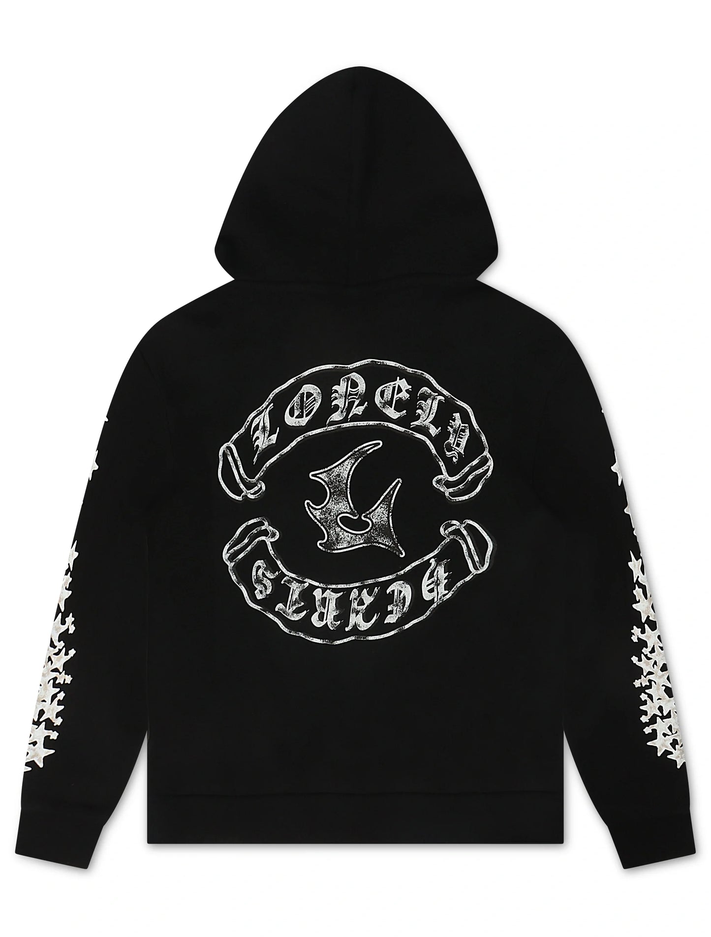 Lonely Hearts Love Me Forever Hoodie - Black Denim Exchange