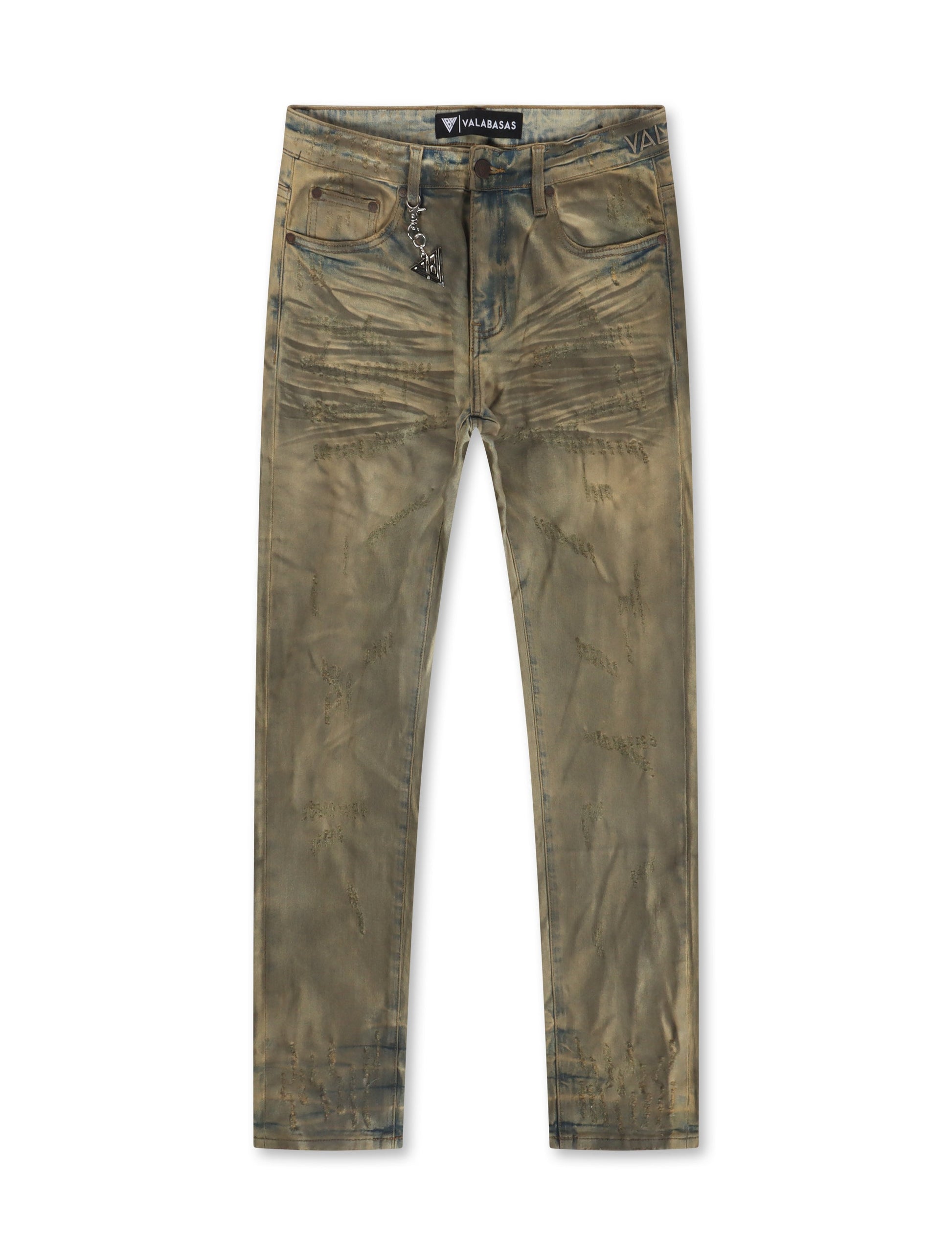 Valabasas Retro Straight Jeans - Dirty Vintage Wash Denim Exchange