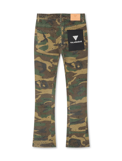 Valabasas Recon Stacked Jeans - Foliage Green Denim Exchange