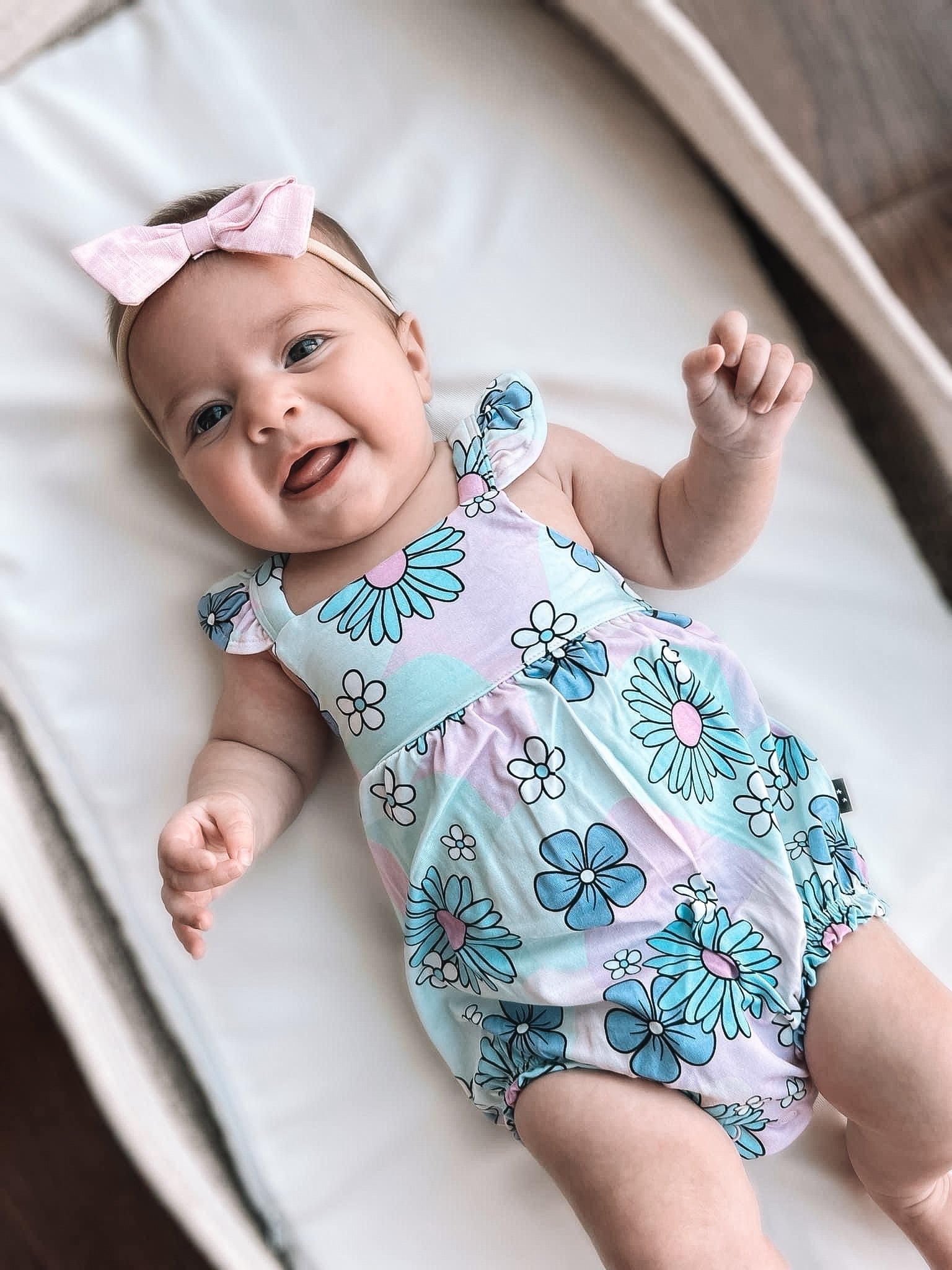 Blake - Bubble Romper Blush Lotus