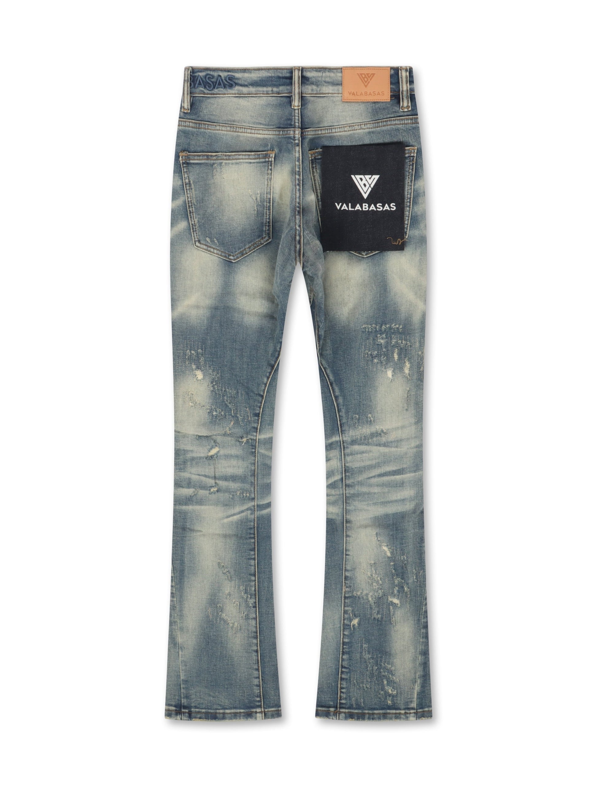 Valabasas Hibet Stacked Jeans - Vintage Blue Denim Exchange