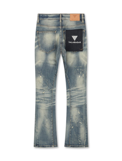 Valabasas Hibet Stacked Jeans - Vintage Blue Denim Exchange