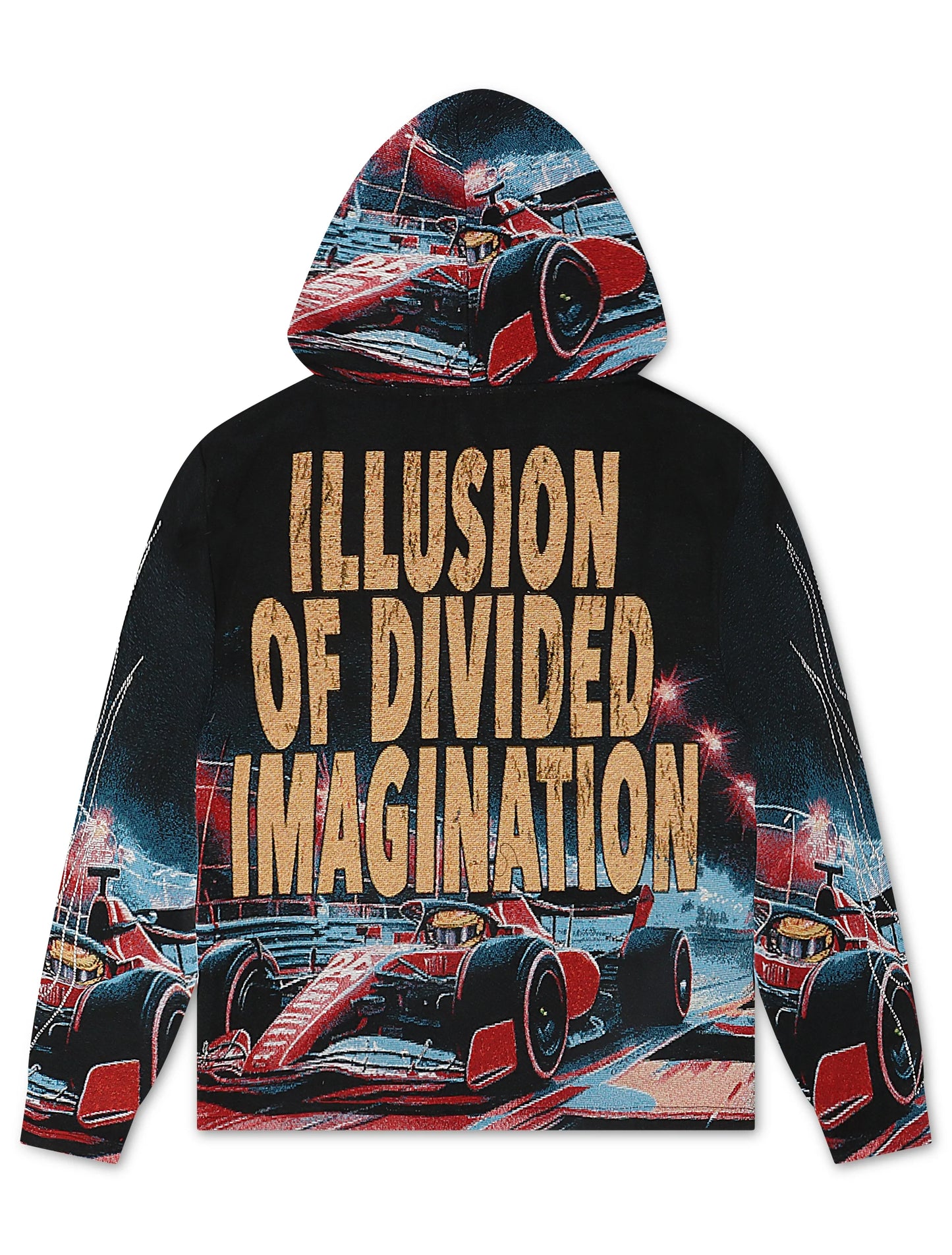 Majestik Mens Imagination Tapestry Hoodie - Black Denim Exchange