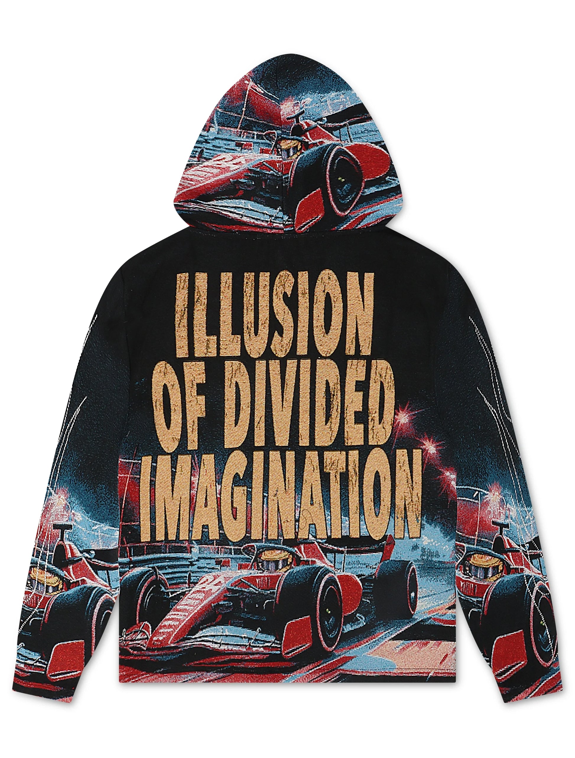 Majestik Mens Imagination Tapestry Hoodie - Black Denim Exchange