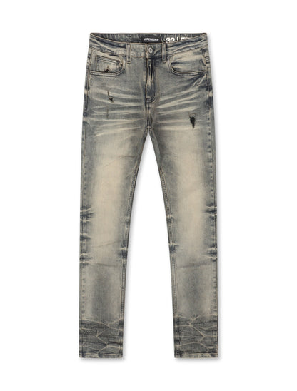 Serenede Gunmetal Slim Jeans - Metal Denim Exchange
