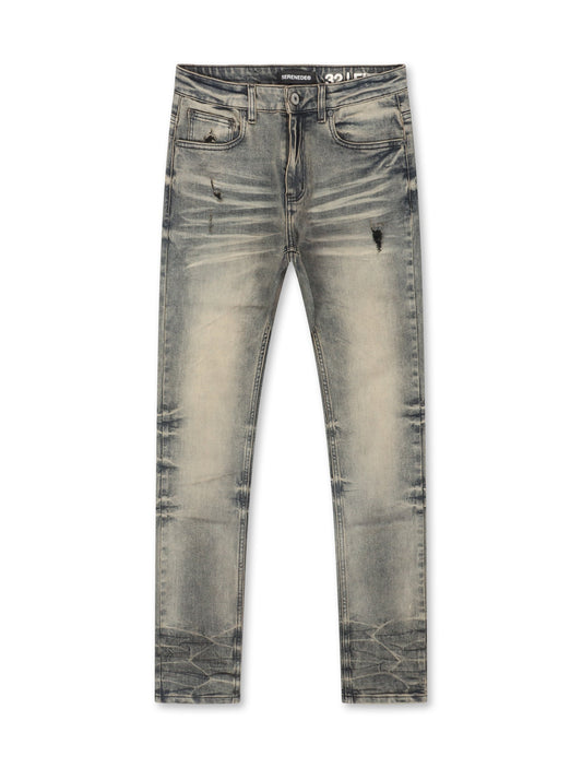Serenede Gunmetal Slim Jeans - Metal Denim Exchange