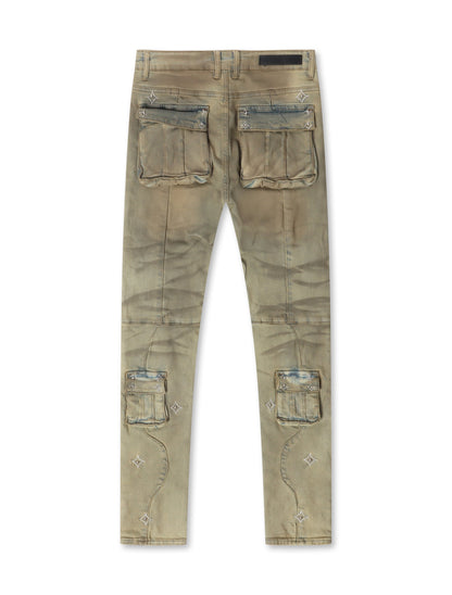 Embellish Canus Cargo Denim - Sand Wash Denim Exchange