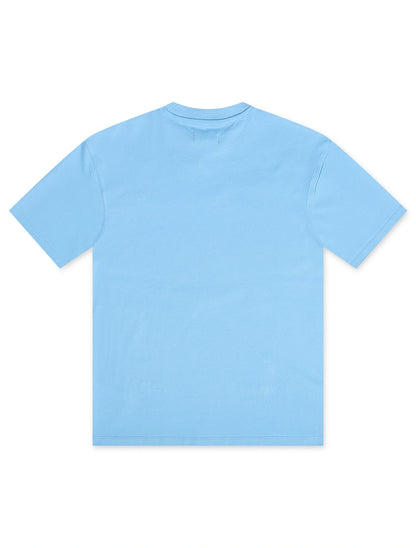 Roku Studio Divine Hood Boxy Tee - University Blue Denim Exchange