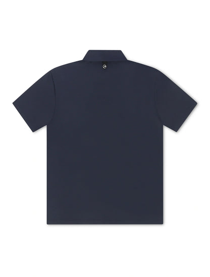 Malbon Fairway Polo - Navy Denim Exchange