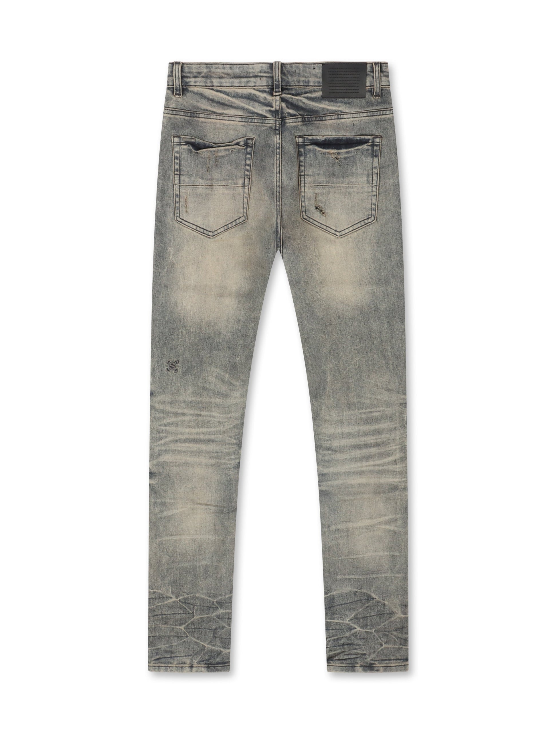 Serenede Gunmetal Slim Jeans - Metal Denim Exchange