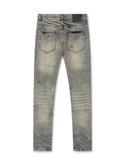 Serenede Gunmetal Slim Jeans - Metal Denim Exchange