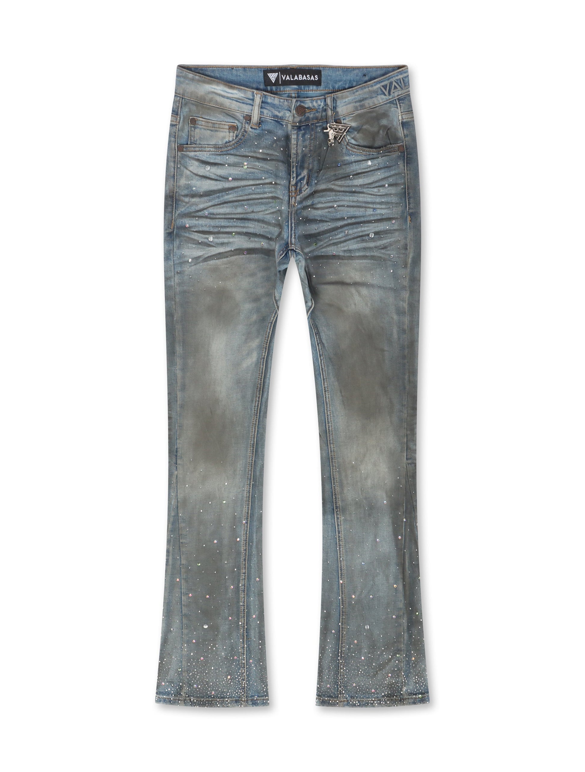Valabasas Astonish Stacked Jeans - Dirty Blue Denim Exchange