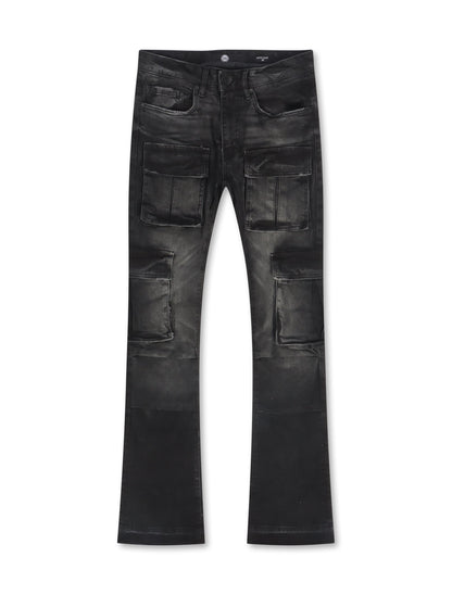 Jordan Craig Cargo Stacked Jean - Black Denim Exchange