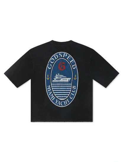 Godspeed GMYC Wave Runner Boxy Tee - Black Denim Exchange