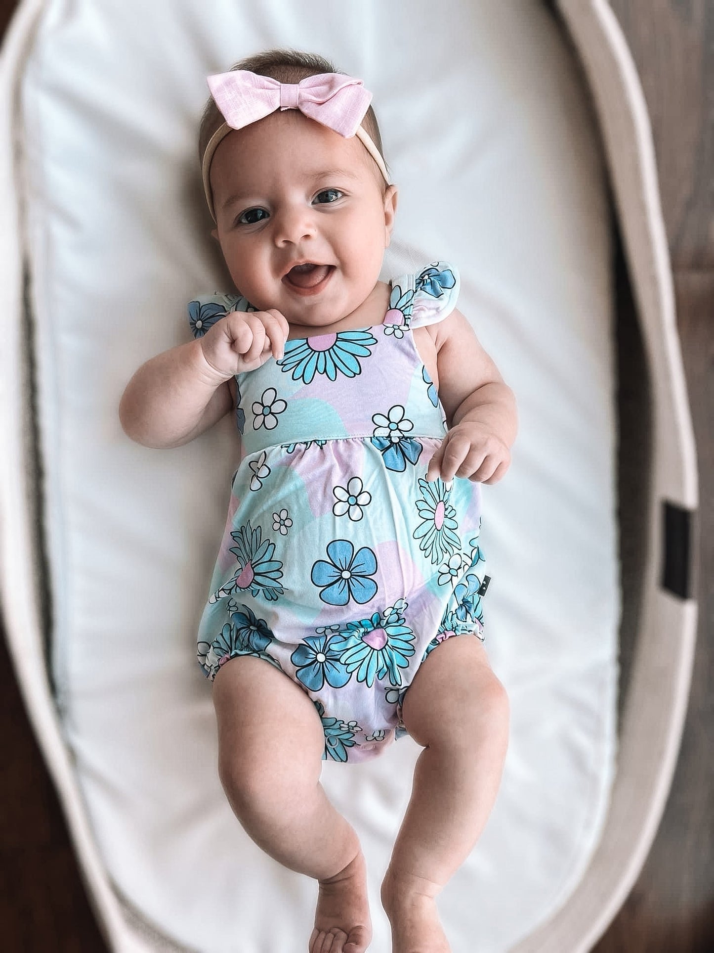 Blake - Bubble Romper Blush Lotus
