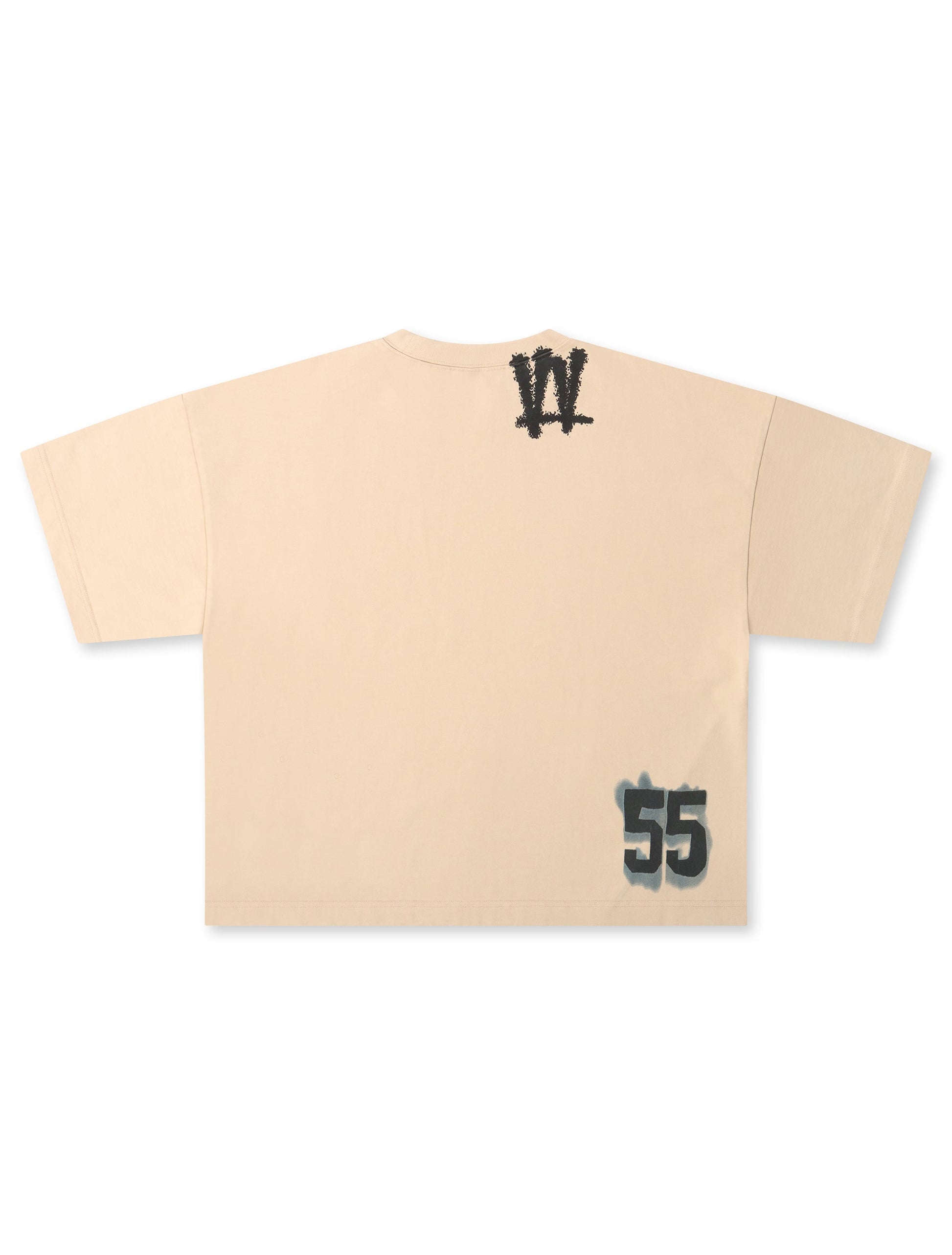 Valabasas NO.5 Boxy Oversized Tee - Beige Denim Exchange